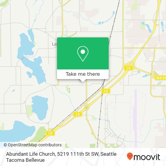 Mapa de Abundant Life Church, 5219 111th St SW