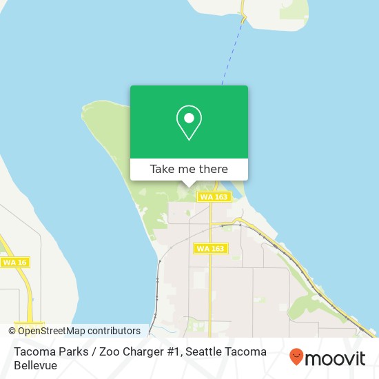 Mapa de Tacoma Parks / Zoo Charger #1