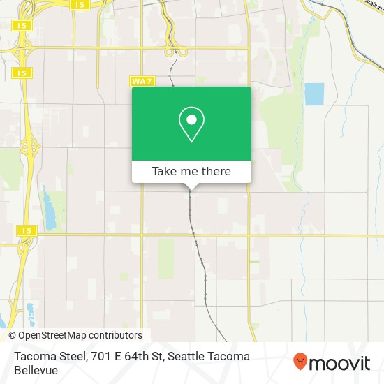 Mapa de Tacoma Steel, 701 E 64th St