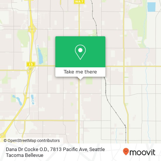 Mapa de Dana Dr Cocke O.D., 7813 Pacific Ave
