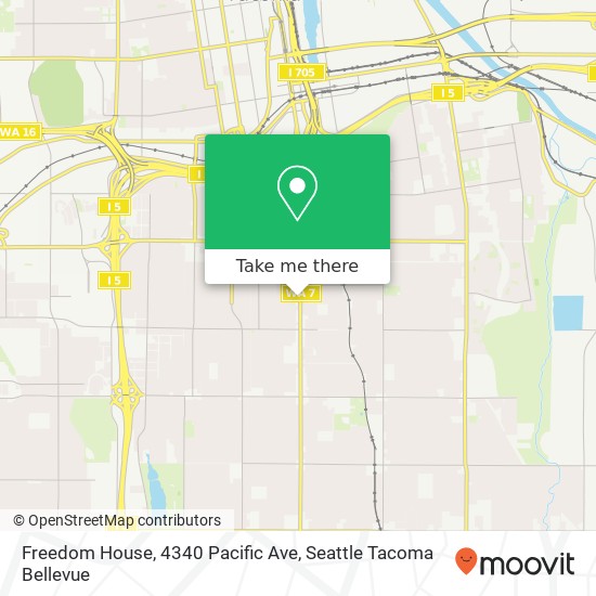 Freedom House, 4340 Pacific Ave map