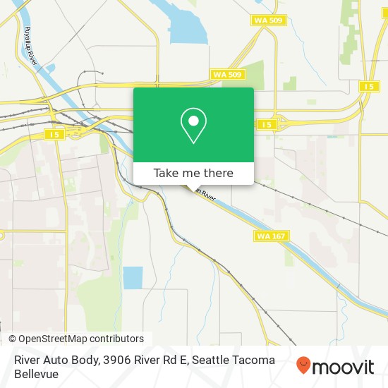 Mapa de River Auto Body, 3906 River Rd E