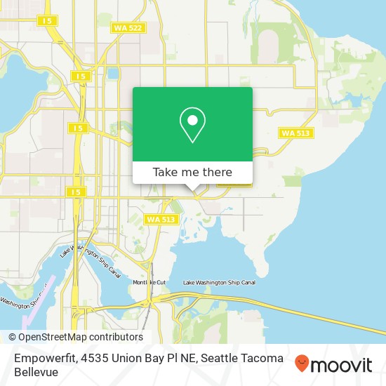 Mapa de Empowerfit, 4535 Union Bay Pl NE