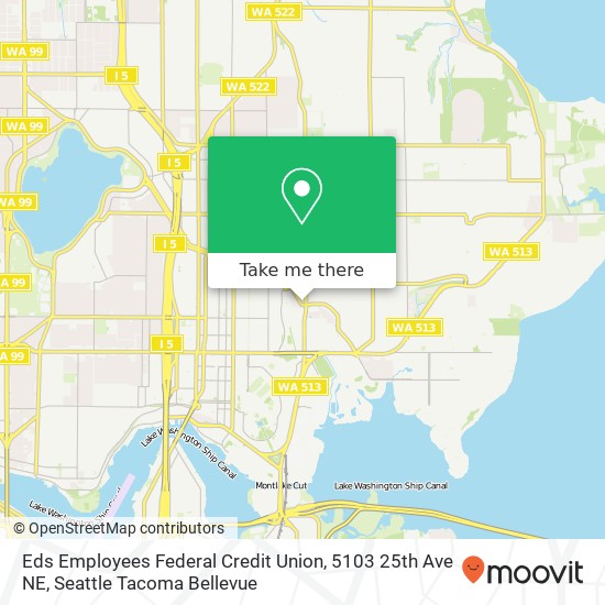 Mapa de Eds Employees Federal Credit Union, 5103 25th Ave NE