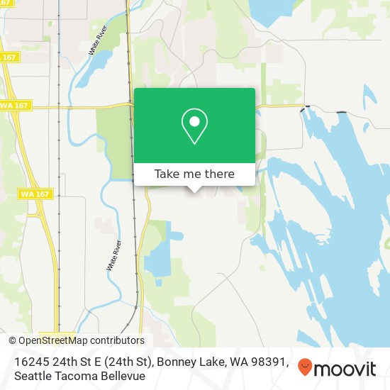 Mapa de 16245 24th St E (24th St), Bonney Lake, WA 98391