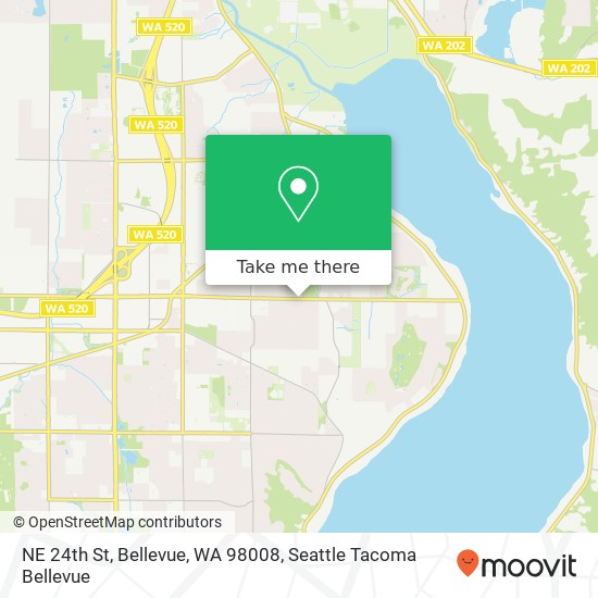 NE 24th St, Bellevue, WA 98008 map