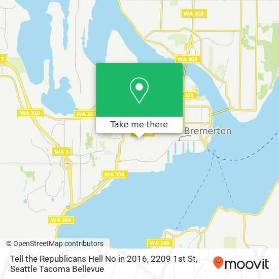 Tell the Republicans Hell No in 2016, 2209 1st St map