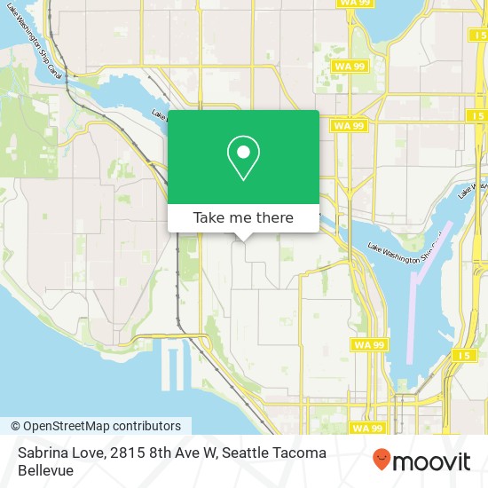 Mapa de Sabrina Love, 2815 8th Ave W