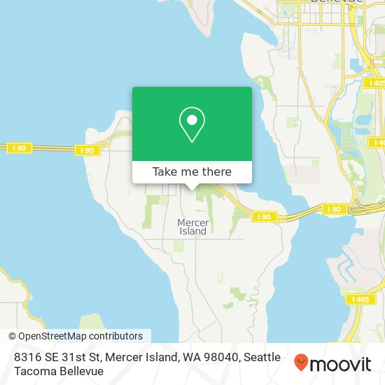 8316 SE 31st St, Mercer Island, WA 98040 map