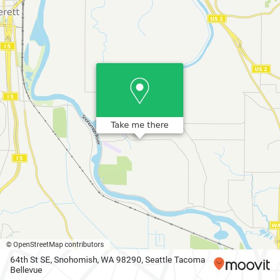 Mapa de 64th St SE, Snohomish, WA 98290