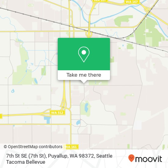 Mapa de 7th St SE (7th St), Puyallup, WA 98372