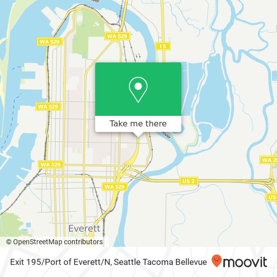 Mapa de Exit 195/Port of Everett/N