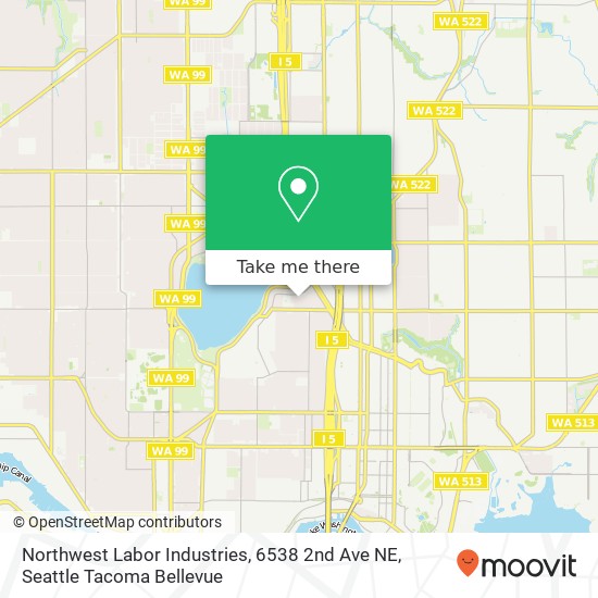 Mapa de Northwest Labor Industries, 6538 2nd Ave NE