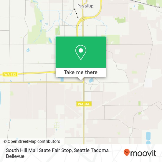 Mapa de South Hill Mall State Fair Stop