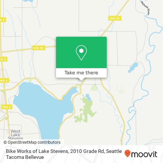 Mapa de Bike Works of Lake Stevens, 2010 Grade Rd