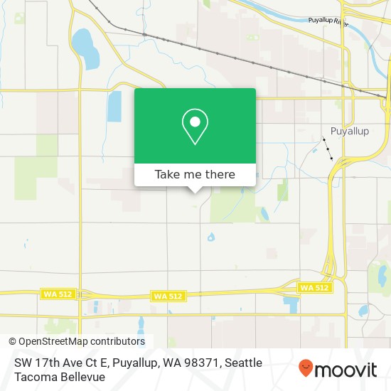 SW 17th Ave Ct E, Puyallup, WA 98371 map