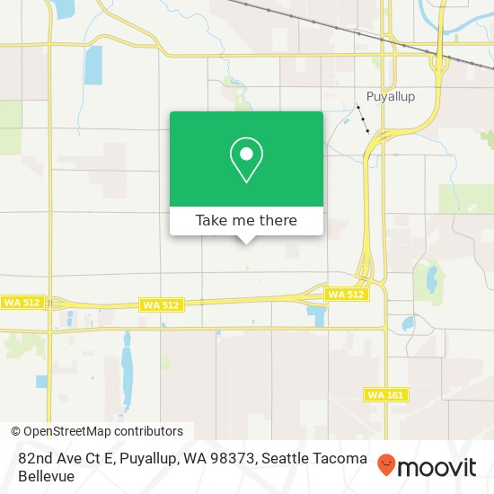 Mapa de 82nd Ave Ct E, Puyallup, WA 98373