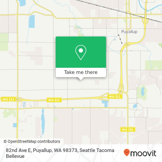 Mapa de 82nd Ave E, Puyallup, WA 98373