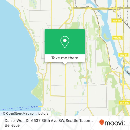 Mapa de Daniel Wolf Dr, 6537 35th Ave SW