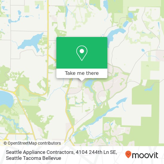 Seattle Appliance Contractors, 4104 244th Ln SE map