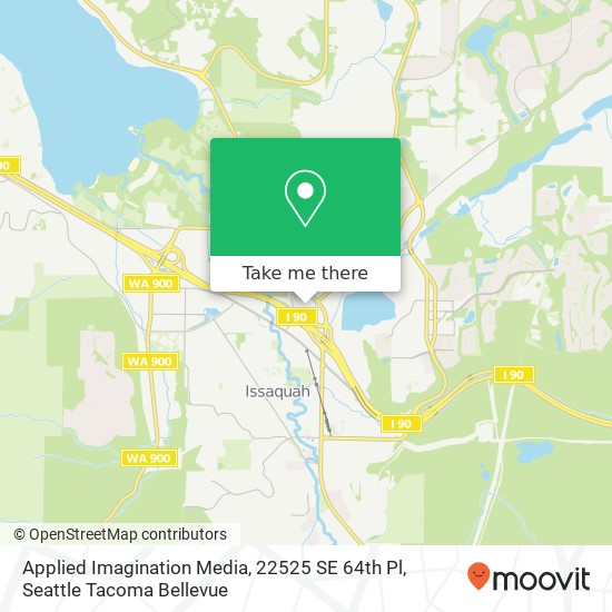 Applied Imagination Media, 22525 SE 64th Pl map