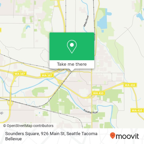 Mapa de Sounders Square, 926 Main St