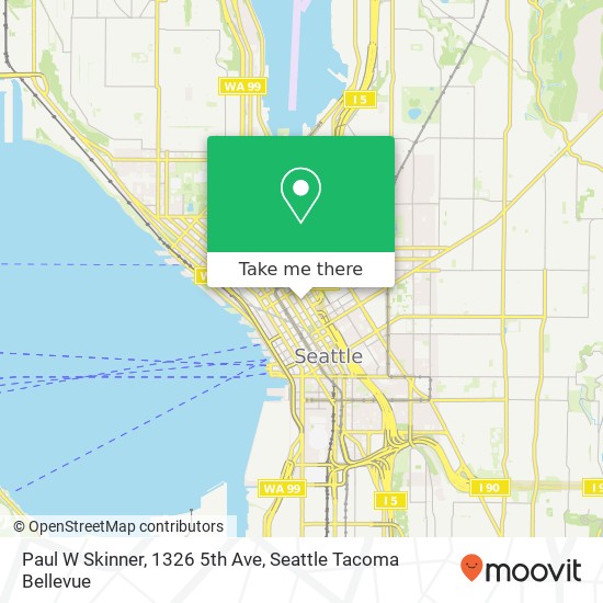 Paul W Skinner, 1326 5th Ave map