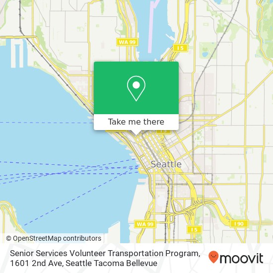 Mapa de Senior Services Volunteer Transportation Program, 1601 2nd Ave