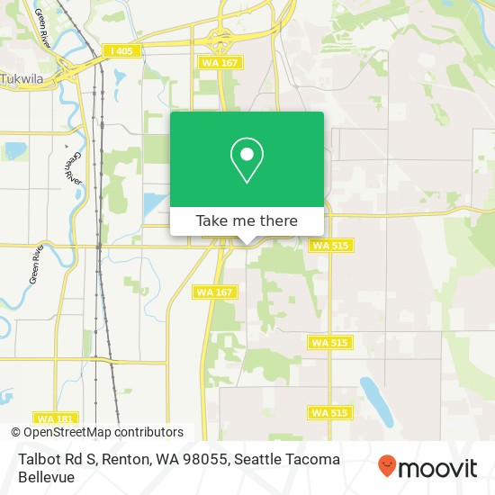 Talbot Rd S, Renton, WA 98055 map