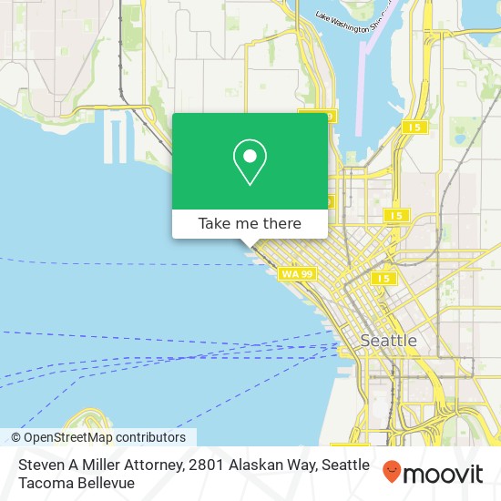 Mapa de Steven A Miller Attorney, 2801 Alaskan Way