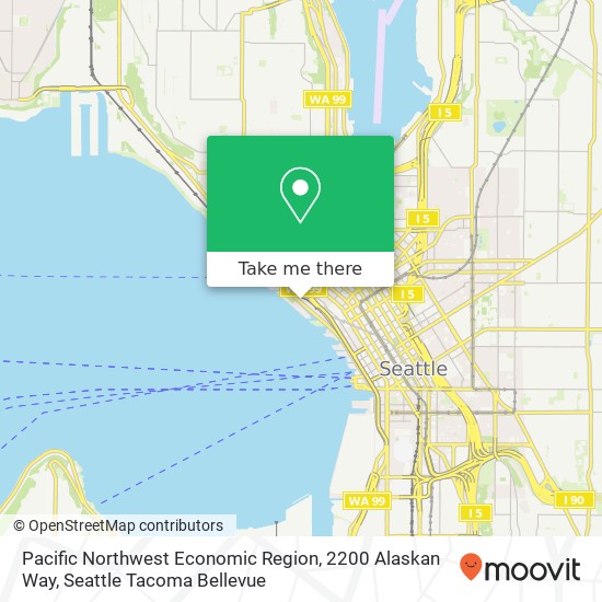 Mapa de Pacific Northwest Economic Region, 2200 Alaskan Way