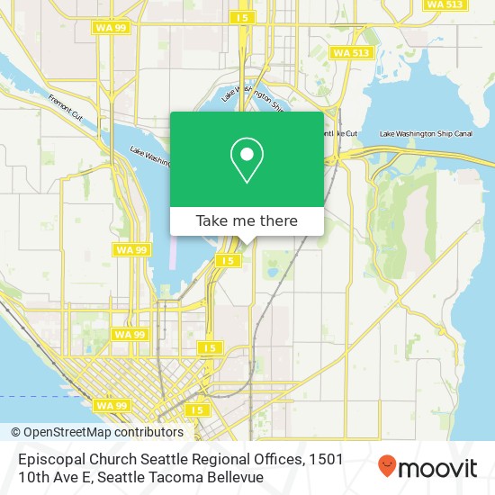Episcopal Church Seattle Regional Offices, 1501 10th Ave E map