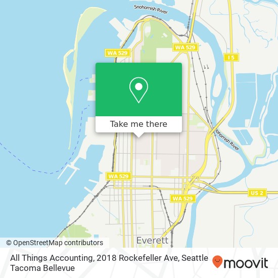 Mapa de All Things Accounting, 2018 Rockefeller Ave