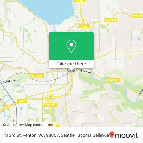 Mapa de S 3rd St, Renton, WA 98057