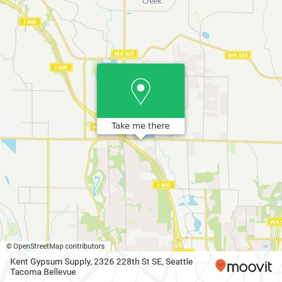 Mapa de Kent Gypsum Supply, 2326 228th St SE