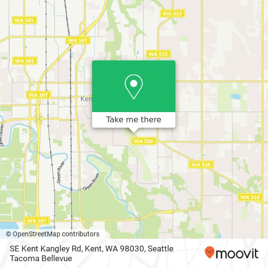 Mapa de SE Kent Kangley Rd, Kent, WA 98030