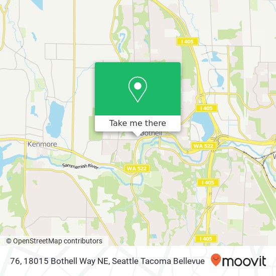 Mapa de 76, 18015 Bothell Way NE