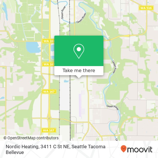 Mapa de Nordic Heating, 3411 C St NE