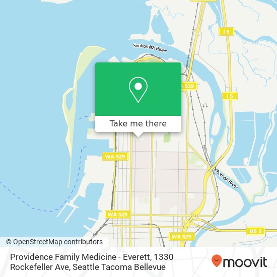 Providence Family Medicine - Everett, 1330 Rockefeller Ave map