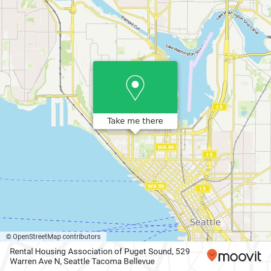 Rental Housing Association of Puget Sound, 529 Warren Ave N map