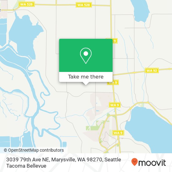 Mapa de 3039 79th Ave NE, Marysville, WA 98270