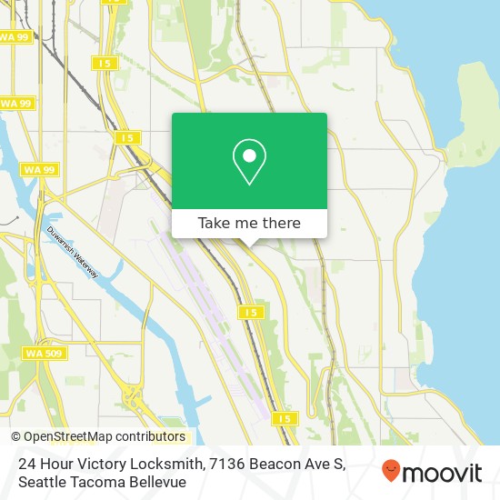 24 Hour Victory Locksmith, 7136 Beacon Ave S map