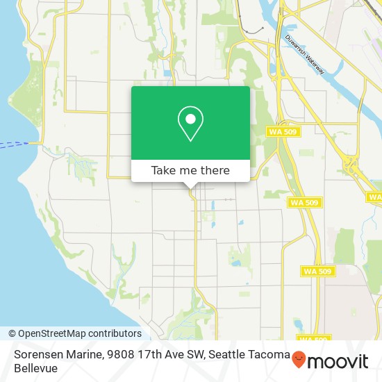 Sorensen Marine, 9808 17th Ave SW map