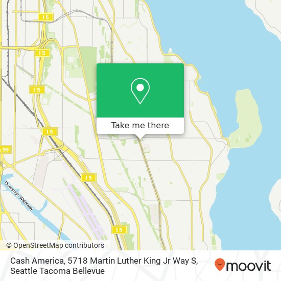 Cash America, 5718 Martin Luther King Jr Way S map