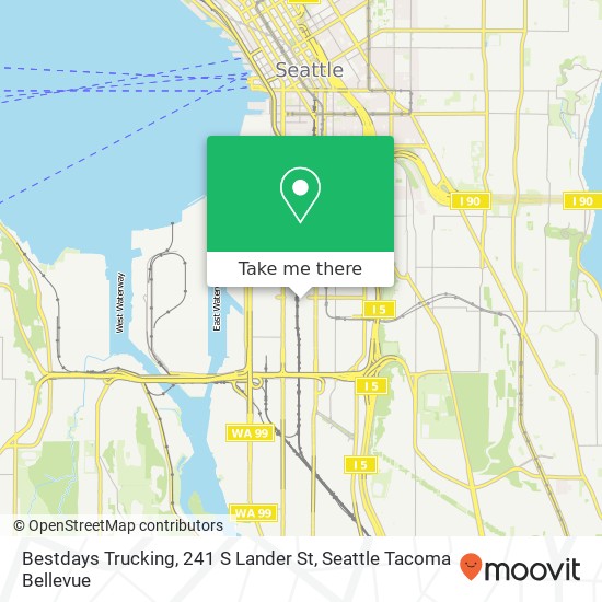 Mapa de Bestdays Trucking, 241 S Lander St