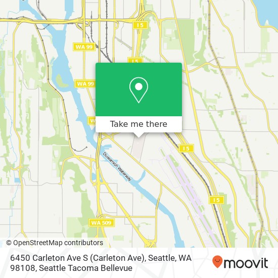 6450 Carleton Ave S (Carleton Ave), Seattle, WA 98108 map