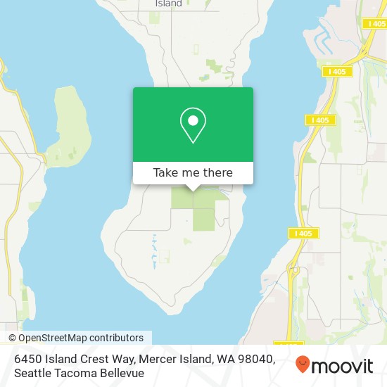 6450 Island Crest Way, Mercer Island, WA 98040 map