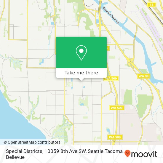 Mapa de Special Districts, 10059 8th Ave SW