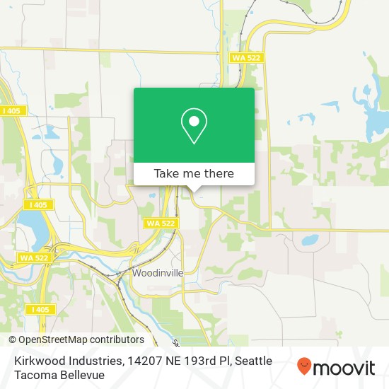 Kirkwood Industries, 14207 NE 193rd Pl map