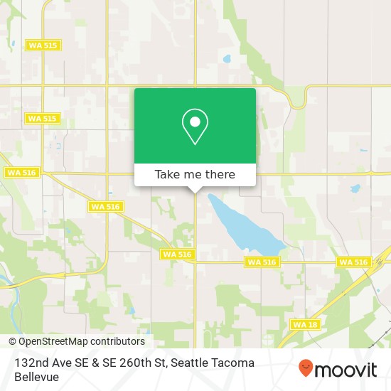 132nd Ave SE & SE 260th St map